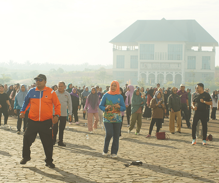 Dinas Kebudayaan dan Pariwisata Kota Pekanbaru Ikuti Senam Bersama dalam Rangka HUT ke-241 Kota Pekanbaru